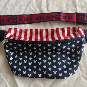 Walt Disney World Mickey Mouse American Flag Belt Bag
